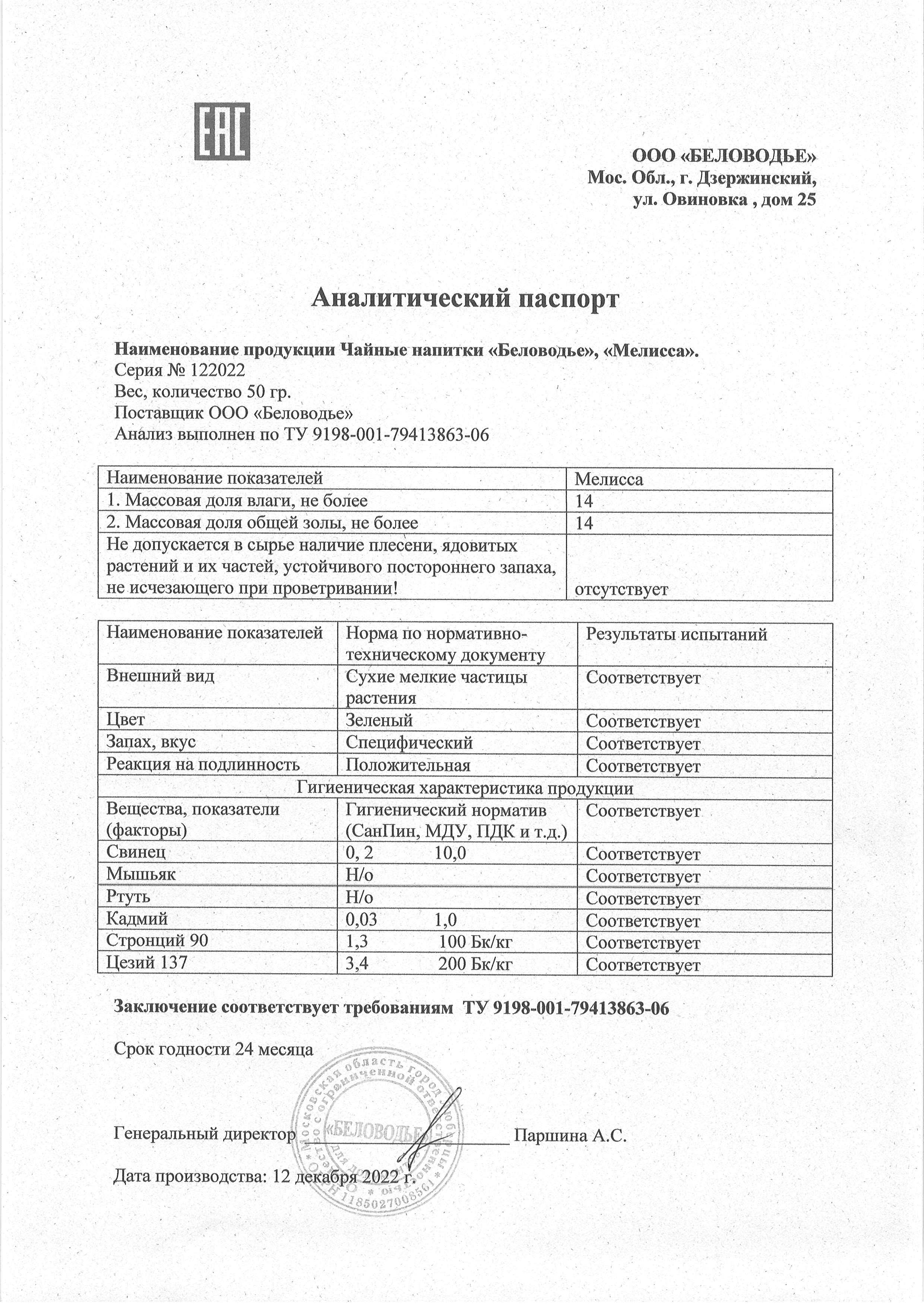 Паспорт №122022